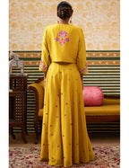 Mehr Patchwork One-Shoulder Top With Pants