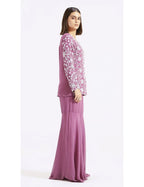 Purple Embroidered Co-Ords