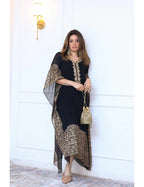 Black Georgette Kaftan